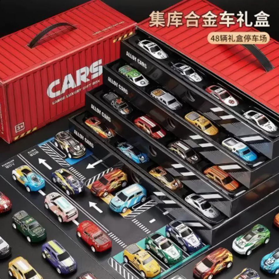 Cosplay Prop Filler - 48pcs toy car model power pull-back