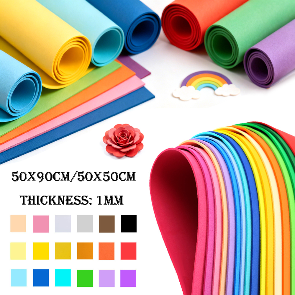 Craft Foam Roll - 1/18Pcs Colorful EVA Foam Sheets 1mm