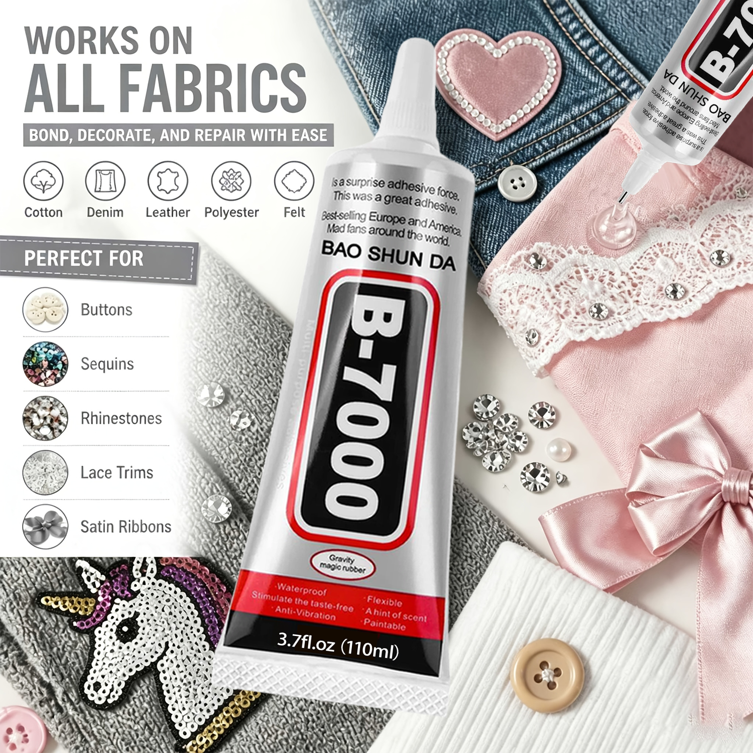 B-7000 Fabric Glue Permanent a - огляд і ціна Contact Cement Glue