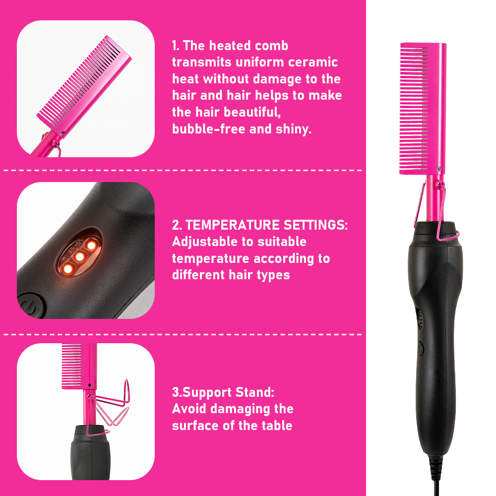 3 in 1 Hot Comb Straightener E - огляд і ціна Aerith Cosplay Prop