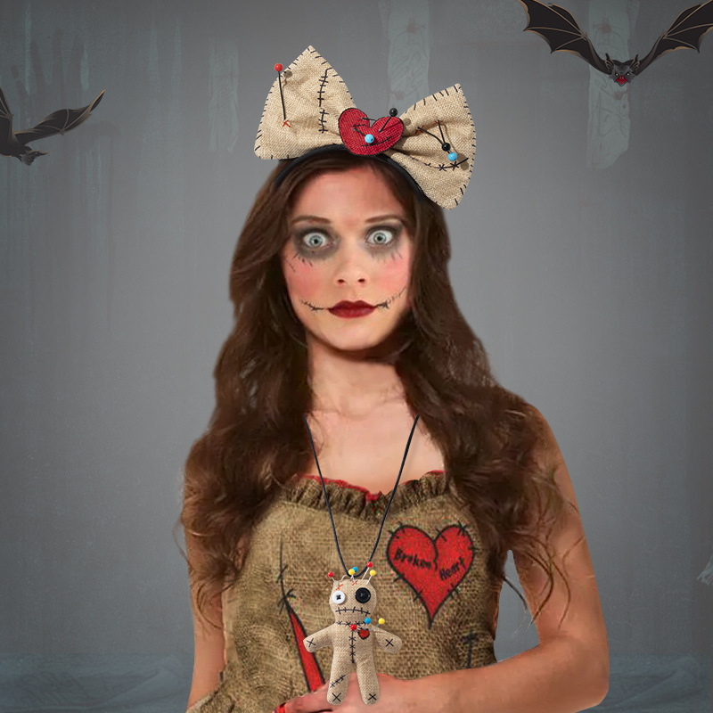 Voodoo Doll Costume Bow Headba - огляд і ціна Voodoo Cosplay And Prop