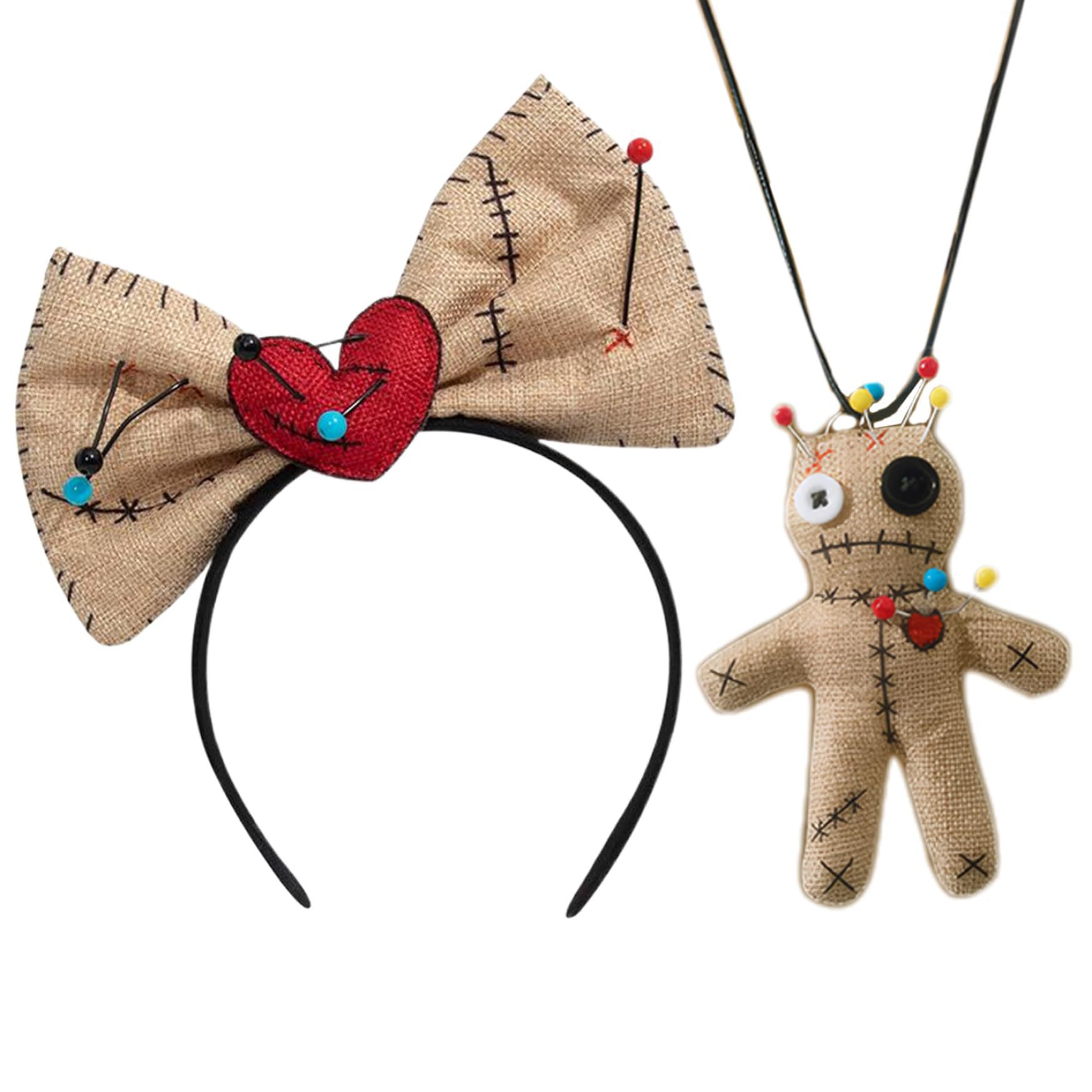 Voodoo Doll Costume Bow Headba - огляд і ціна Voodoo Cosplay And Prop