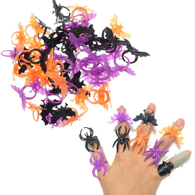 30/60pcs Bat Spider Rings Gift - огляд і ціна Cosplay Prop Filler