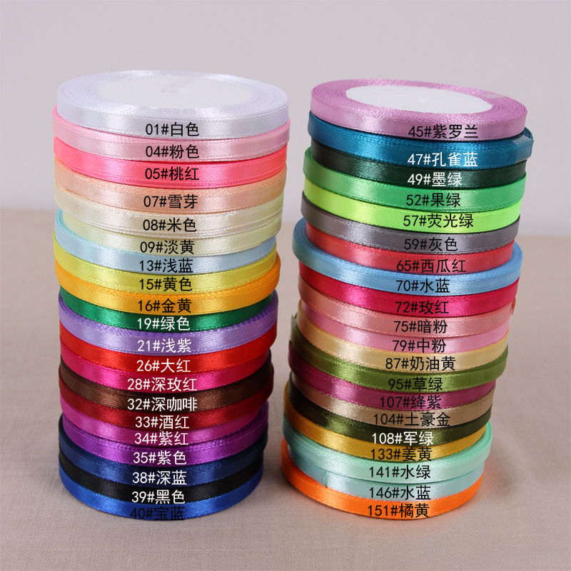 25yards/roll 6mm Satin Ribbon  - огляд і ціна Craft Foam Roll
