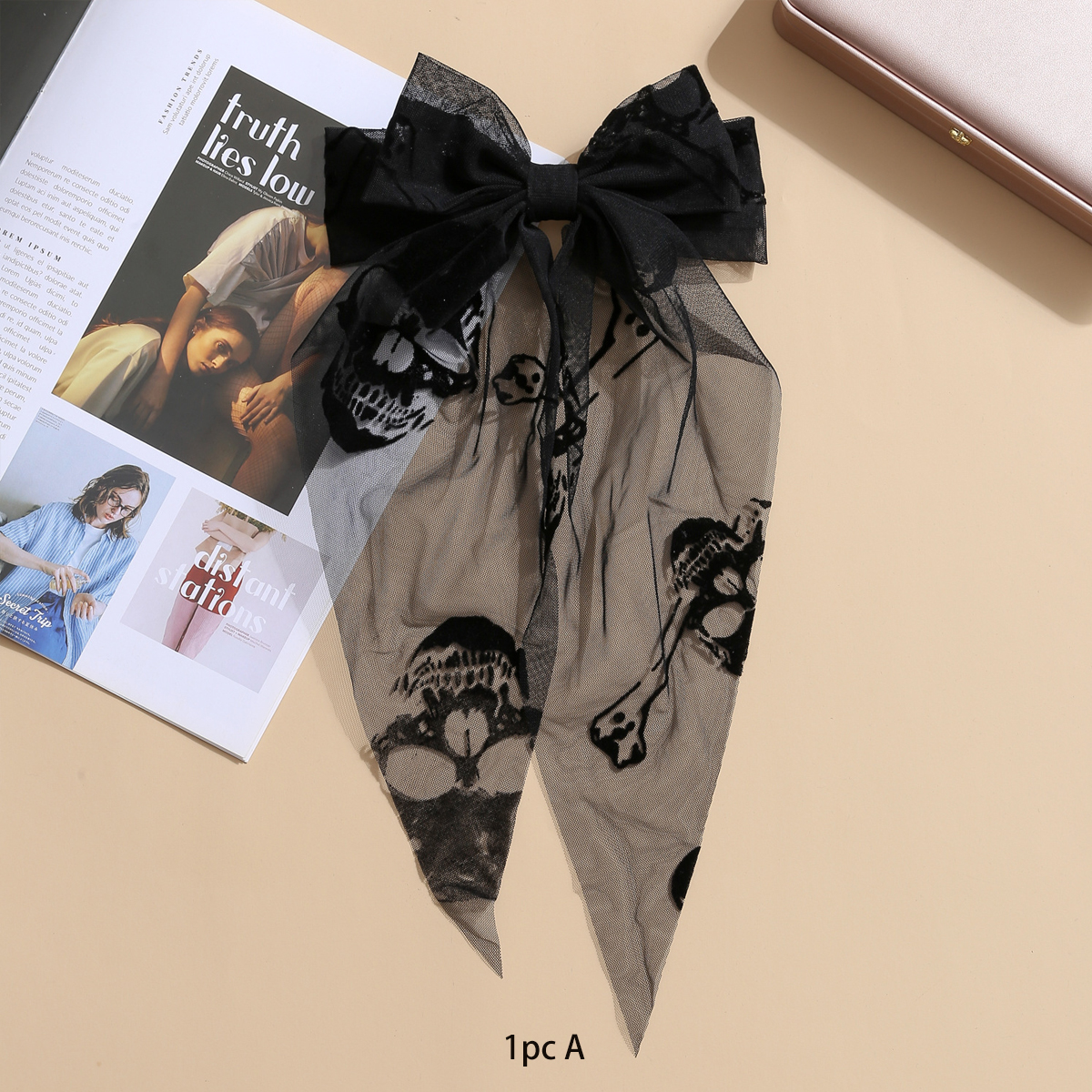 1pc Spider Web Bat Skull Black - огляд і ціна Cosplay Bat Prop