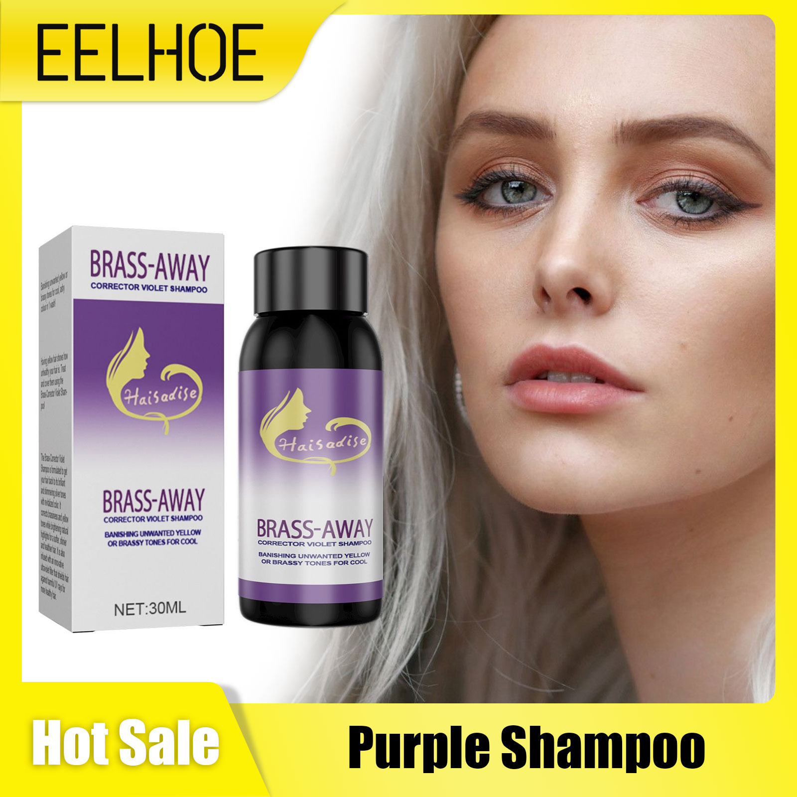 EELHOE Purple Shampoo for Blon - огляд і ціна Hair Spray Color