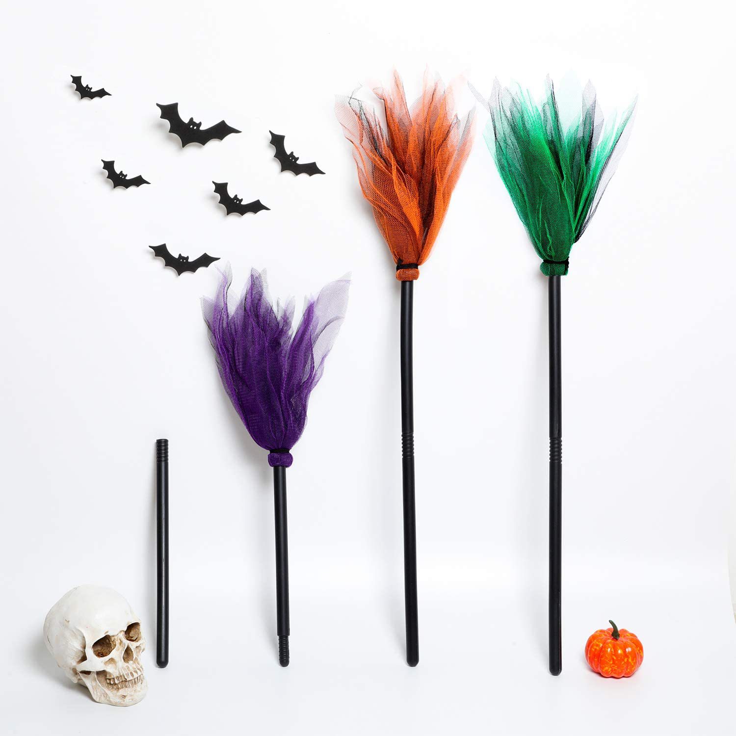 Halloween LED Witch Broom, Det - огляд і ціна Detachable Cosplay Prop