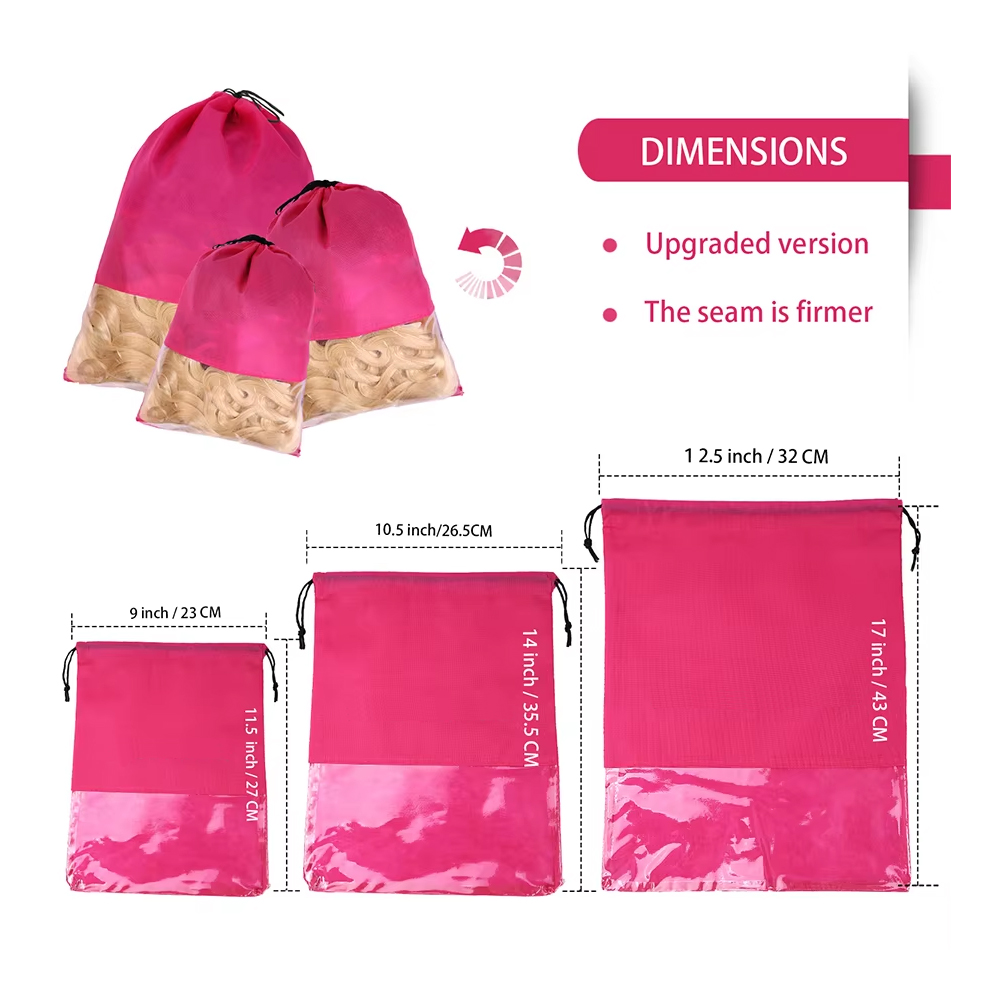 12pcs Non-woven Wig Bag Black  - огляд і ціна Aerith Cosplay Prop