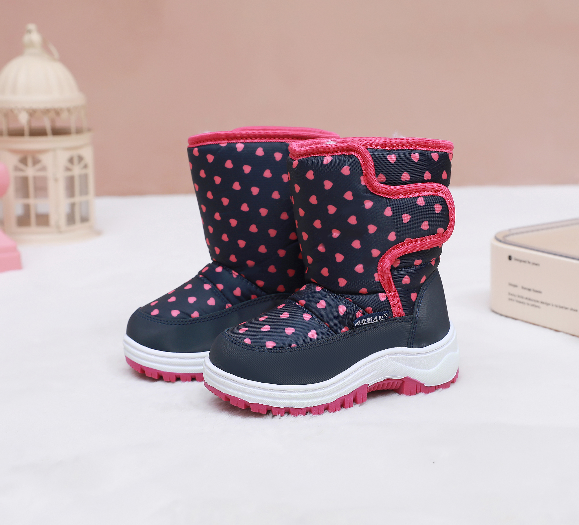  Kids Polka Dot Snow Boots Boy - огляд і ціна Velcro Hook Loop