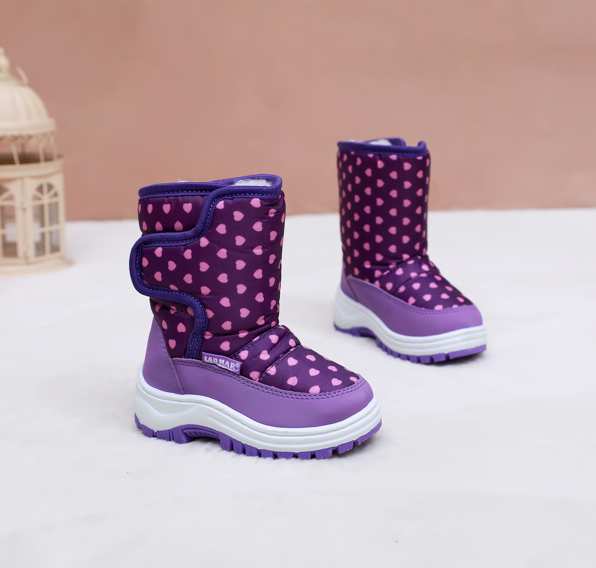  Kids Polka Dot Snow Boots Boy - огляд і ціна Velcro Hook Loop