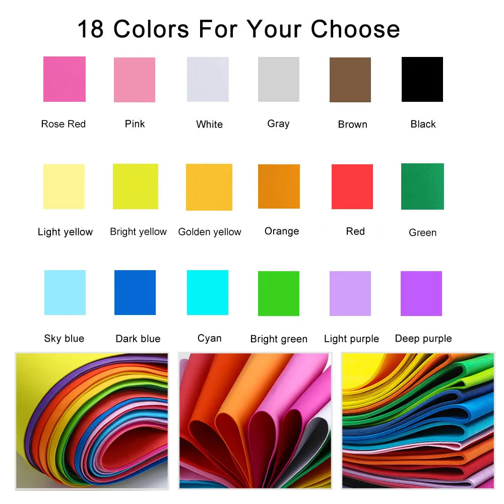 18 Colors 2mm Thick Colorful   - огляд і ціна Craft Foam Roll