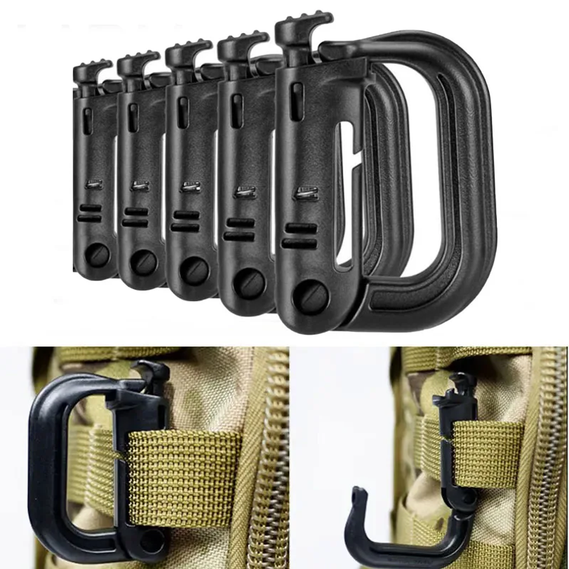5Pcs Plastic D-Ring Tactical C - огляд і ціна D Ring Strap