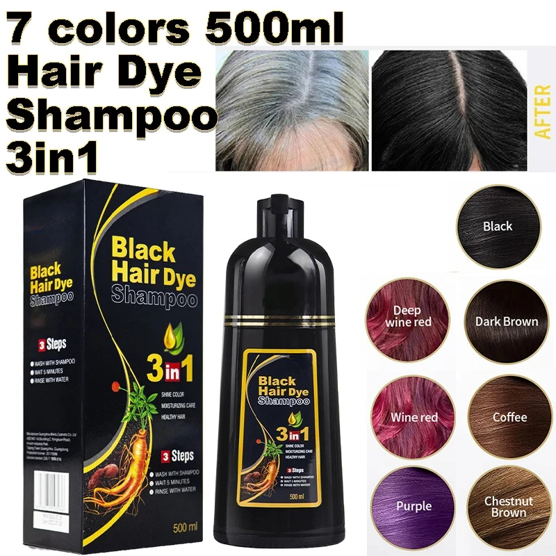 500ml Hair Color Dye Shampoo 3 - огляд і ціна Hair Spray Color