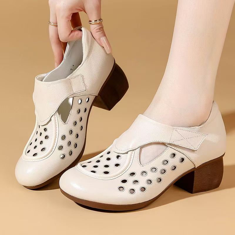 Women's Summer New Leather Hol - огляд і ціна Velcro Hook Loop