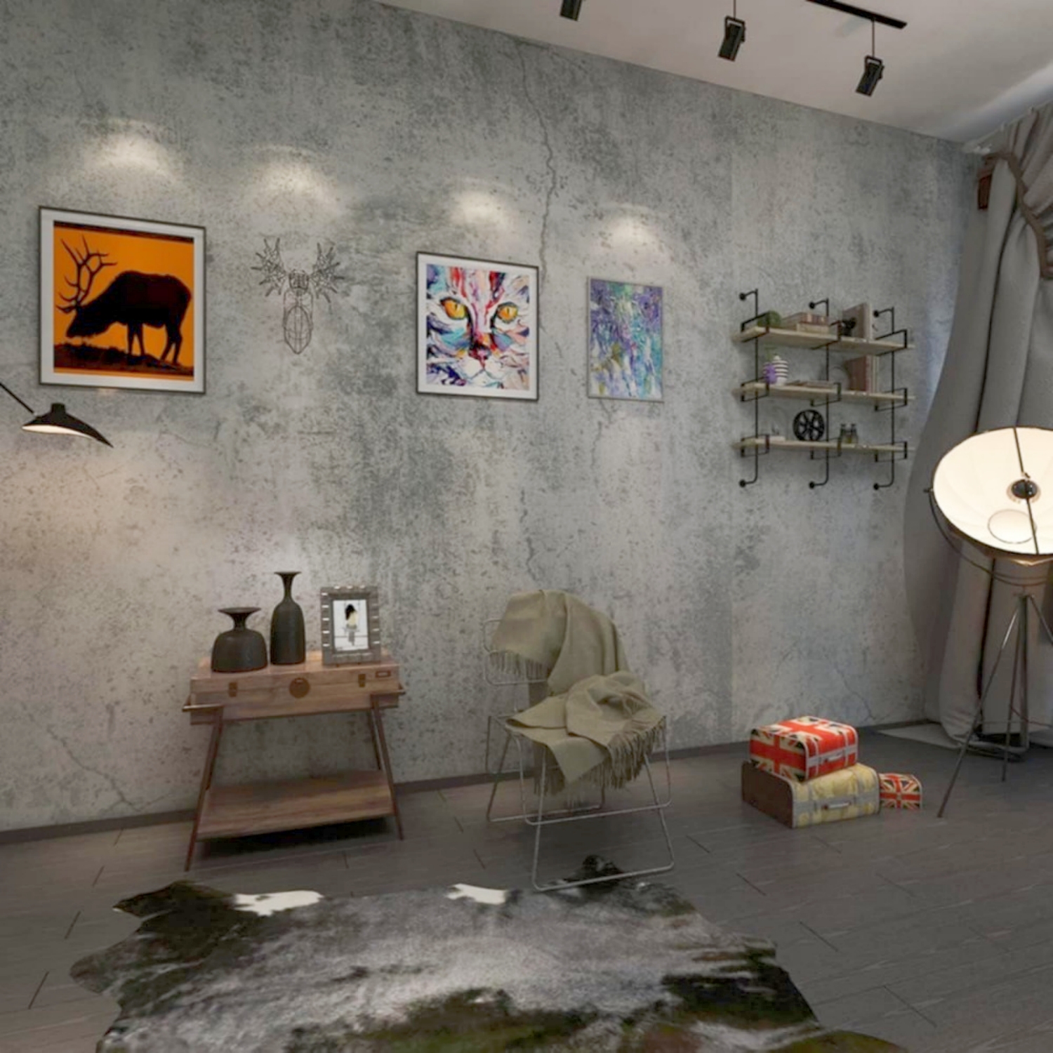 6M Cement Grey Pvc Wallpaper S - огляд і ціна Contact Cement Glue