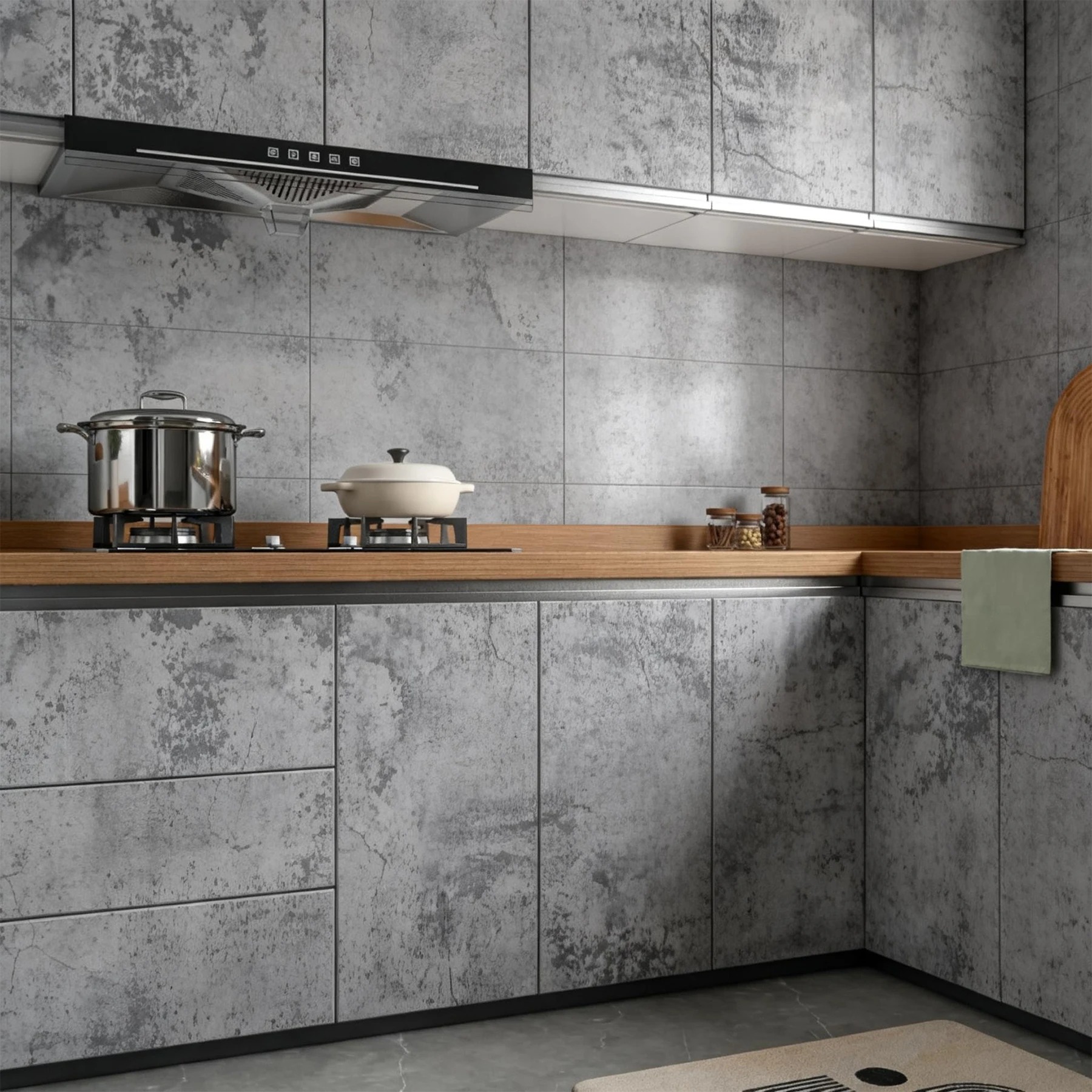 6M Cement Grey Pvc Wallpaper S - огляд і ціна Contact Cement Glue
