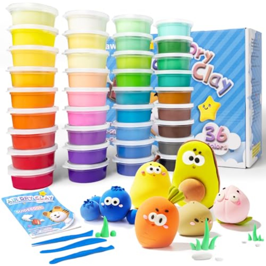 Air Dry Clay- 36 Colors Modeli - огляд і ціна Foam Clay Sculpt