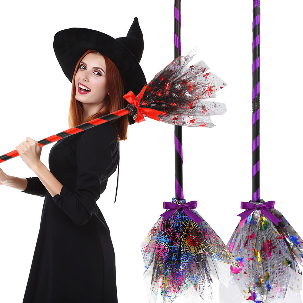 Halloween Witch Broom with LED - огляд і ціна Detachable Cosplay Prop