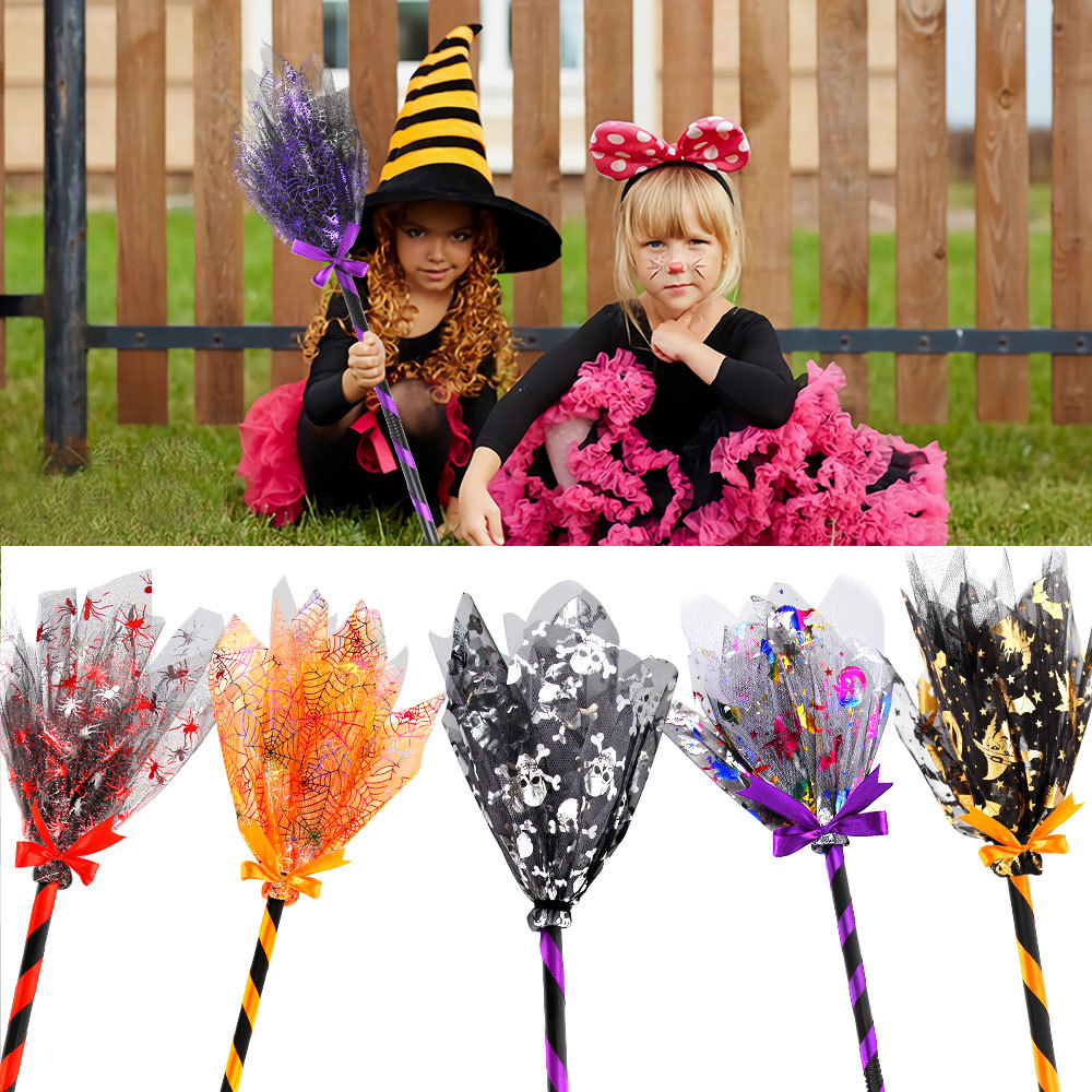 Halloween Witch Broom with LED - огляд і ціна Detachable Cosplay Prop