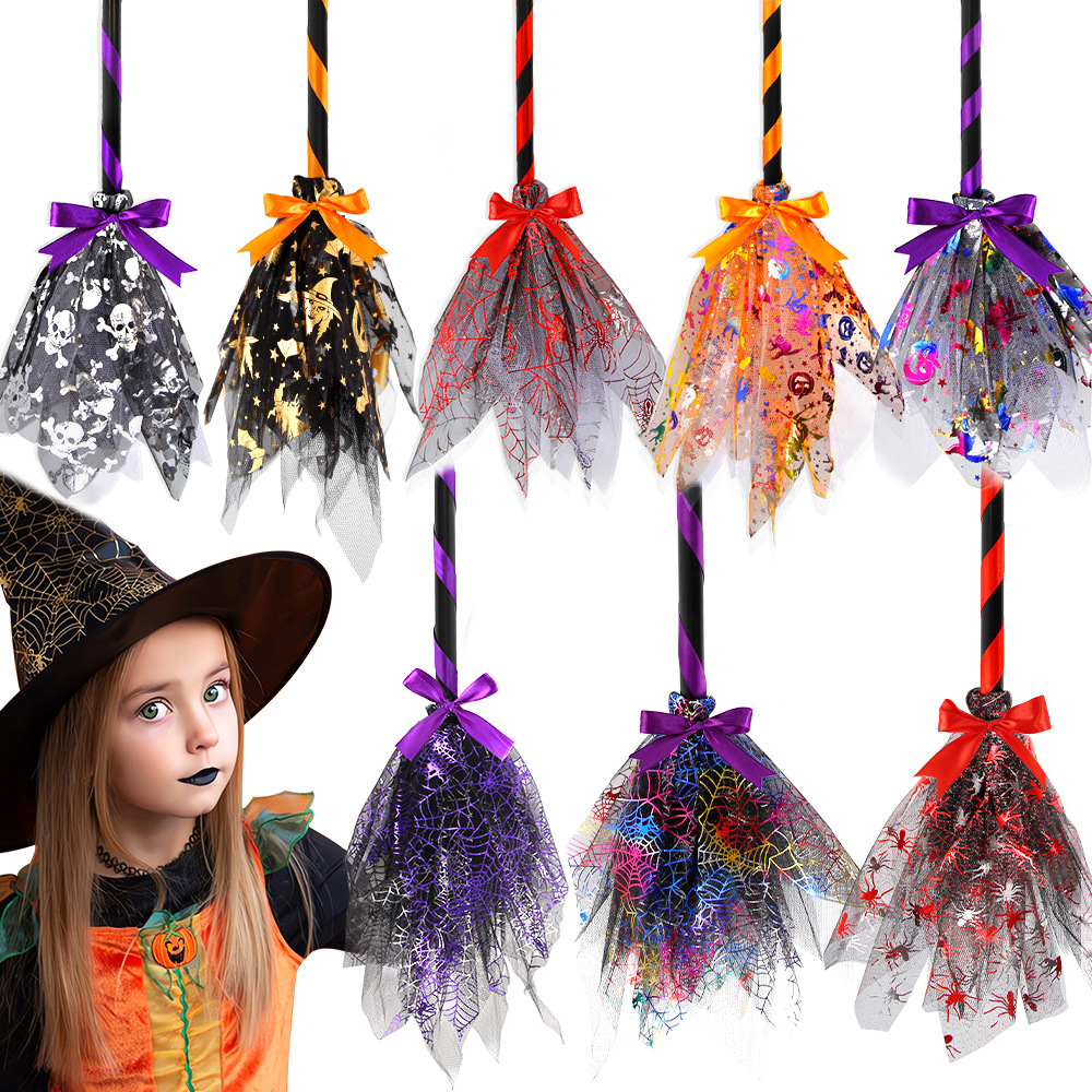 Halloween Witch Broom with LED - огляд і ціна Detachable Cosplay Prop